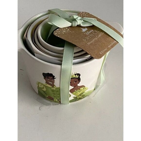 Rae dunn DISNEY Princess TIANA Measuring Cups PRINCESS & THE FROG Set Of 4 NEW - Picture 4 of 9